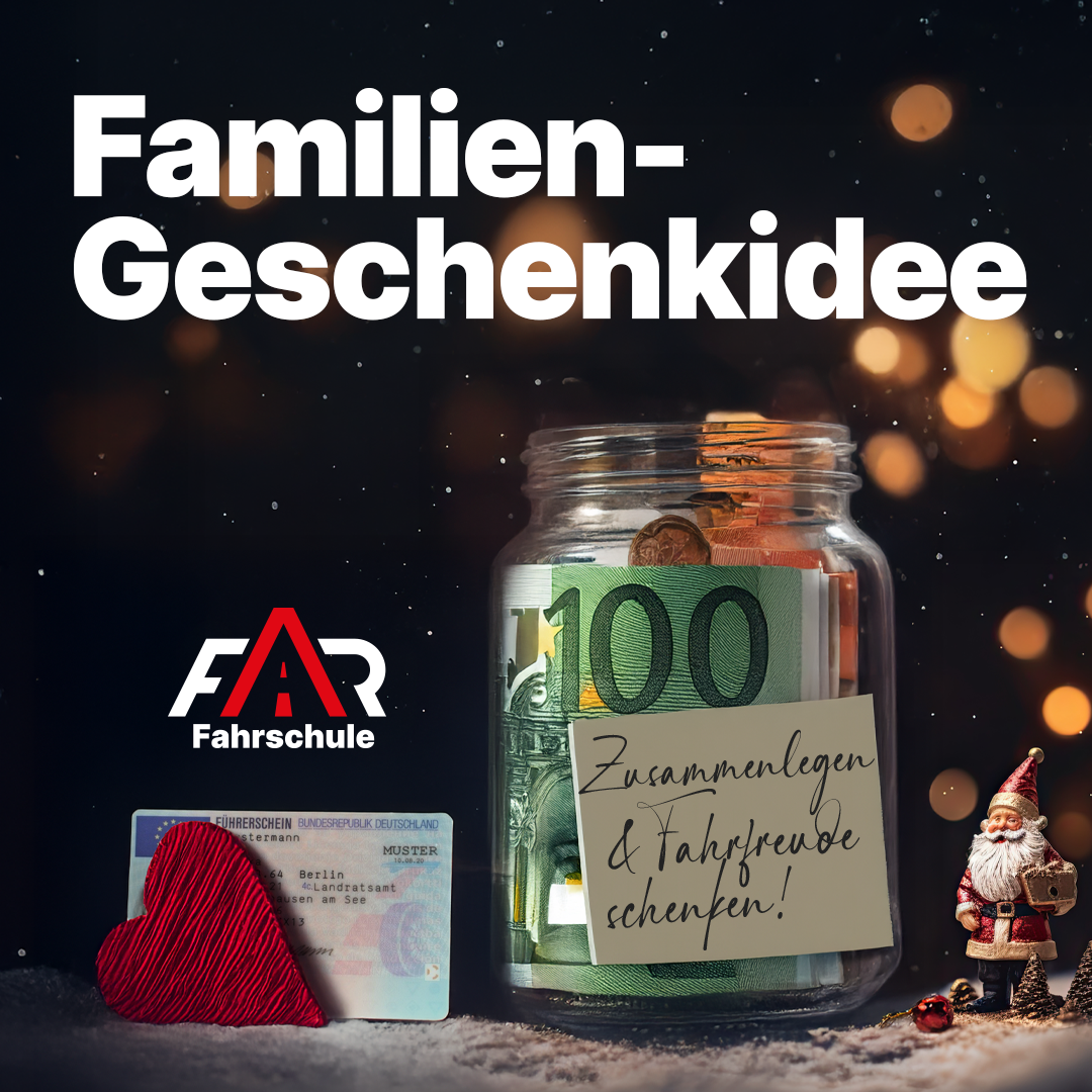 Führerschein Geschenk zu Weihnachten